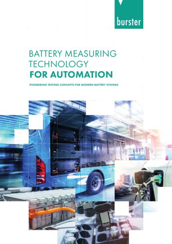 Battery Measuring Technology for Automation