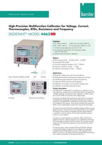 Data Sheet - DIGISTANT® 4463