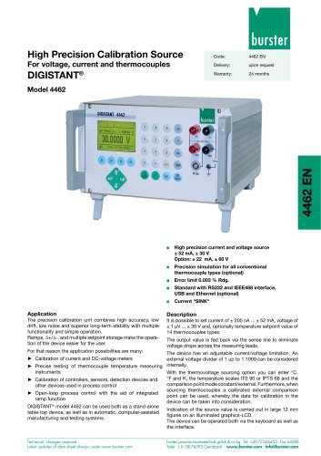 Data-Sheet- DIGISTANT® Model 4462