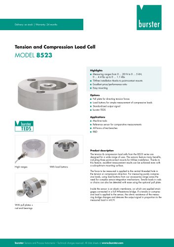 Data Sheet Model 8523