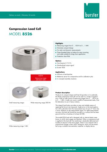 Data Sheet Model 8526