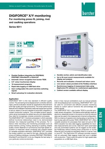 Data Sheet Typ 9311