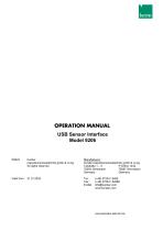 Operation manual