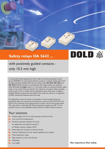 Flyer safety relays OA-series