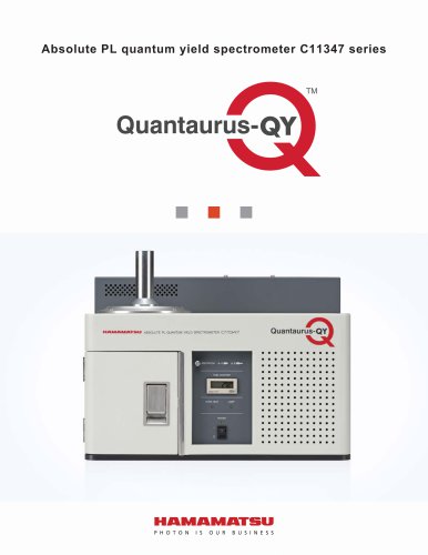 Absolute PL quantum yield spectrometer C11347 series