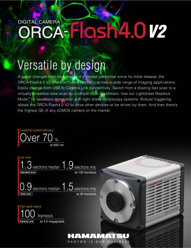 DIGITAL CAMERA ORCA-Flash4.0 V2 for lifescience