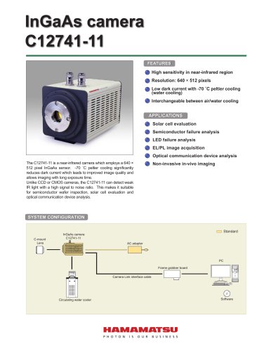 InGaAs camera C12741-11