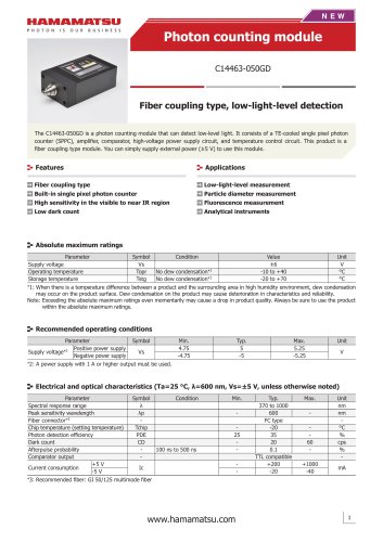 Photon counting module C14463-050GD