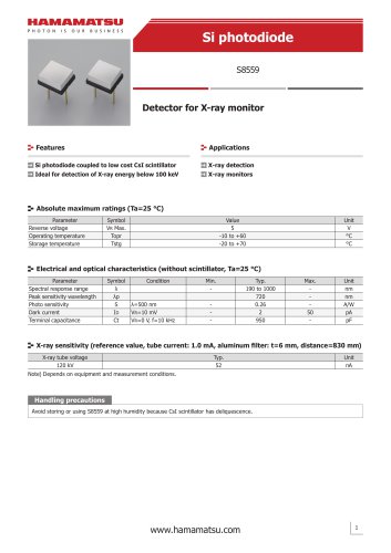 Si photodiode S8559