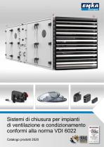 Sistemi di chiusura per impianti di ventilazione e condizionamento conformi alla norma VDI 6022