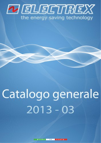 Catalogo generale Electrex 2013