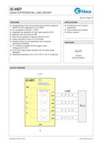 iC-HD7    Quad Differential Line Driver, Pin-Compatible with xx7272 and 26LS31