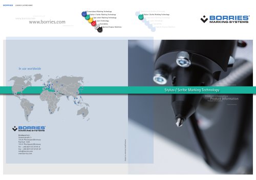 Brochure about our Stylus-/ Scribe Marking Technology