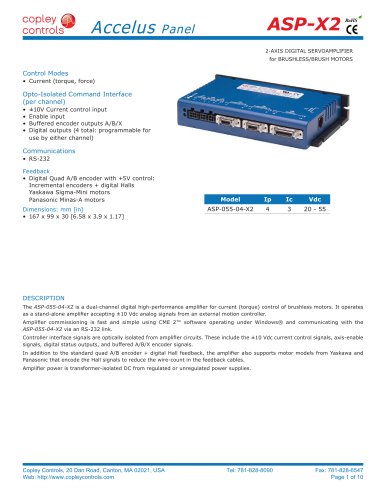 ASP-X2 Accelus Panel Dual