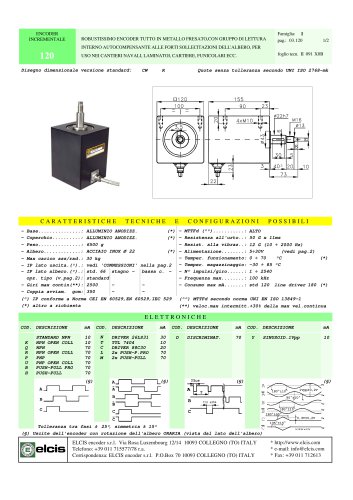 ENCODER INCREMENTALE 120