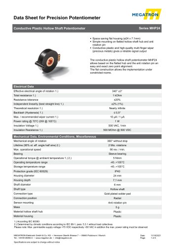 Data sheet MHP24