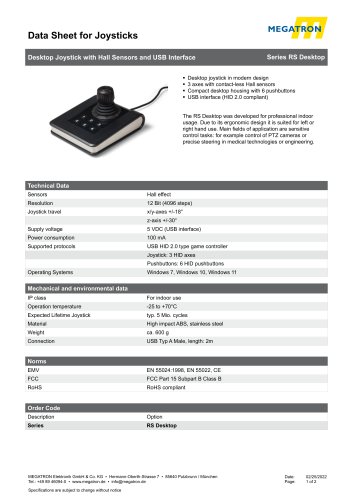 Desktopjoystick - RS Desktop