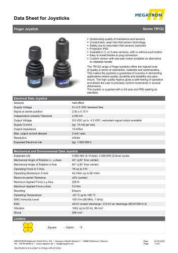 Fingertip joystick - TRY22