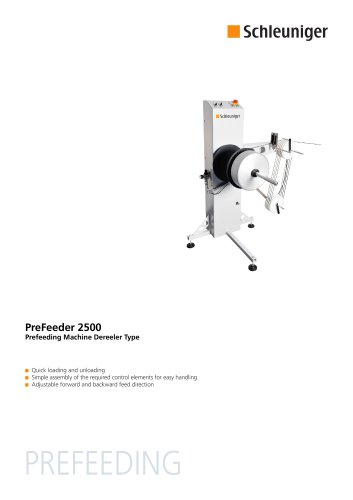 PreFeeder 2500 Data Sheet