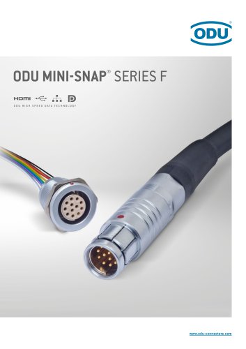 ODU MINI‐SNAP&reg; Series F &ndash; Catalog