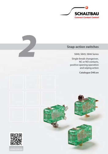 Snap-action switches S840, S845, S846