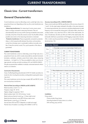05-Current transformers Classic line