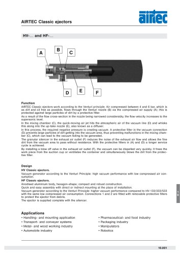 AIRTEC Classic ejectors