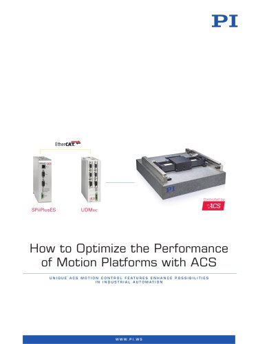 How to Optimize the Performance of Motion Platforms with ACS