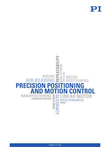 Precision Positioning and Motion Control