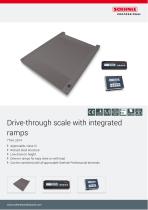 Drive-through scale with integrated ramps 7764, 2814