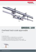 Overhead track scale approvable 2922