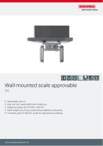 Wall-mounted scale approvable 2821