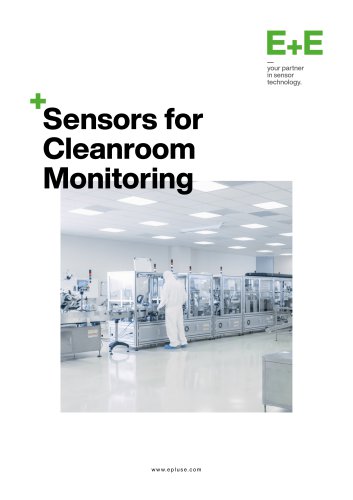 Sensors for Cleanroom Monitoring