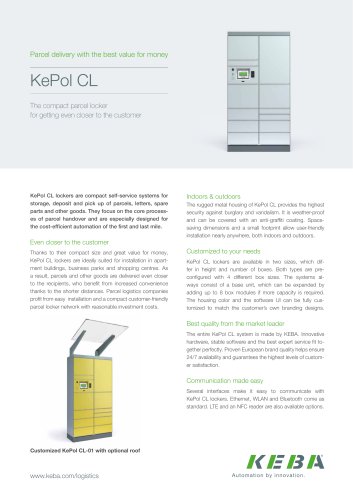 KePol CL - The compact parcel locker