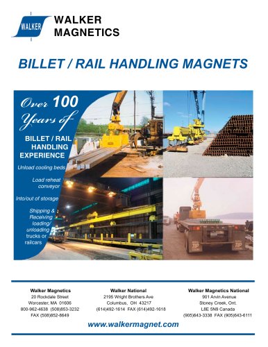 Billet and Rail Handling Magnets