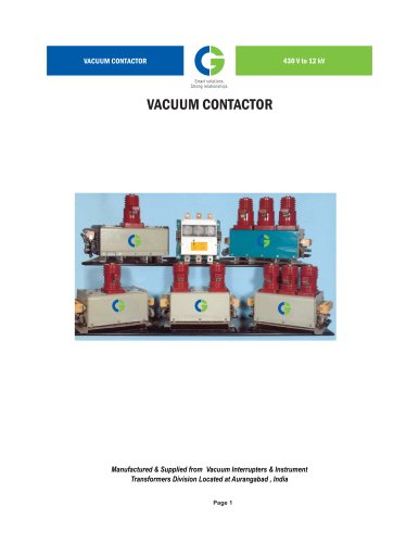 VACUUM CONTACTOR