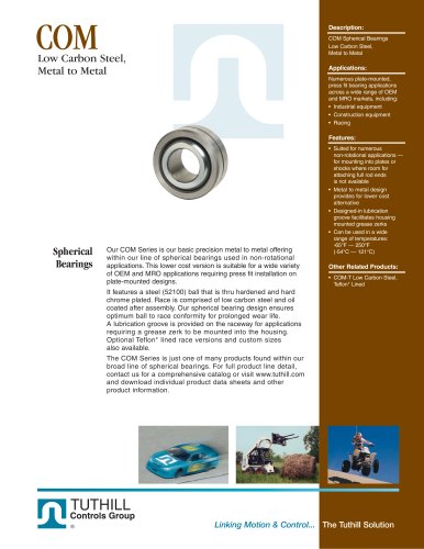 COM Metal-to-Metal Spherical Bearings