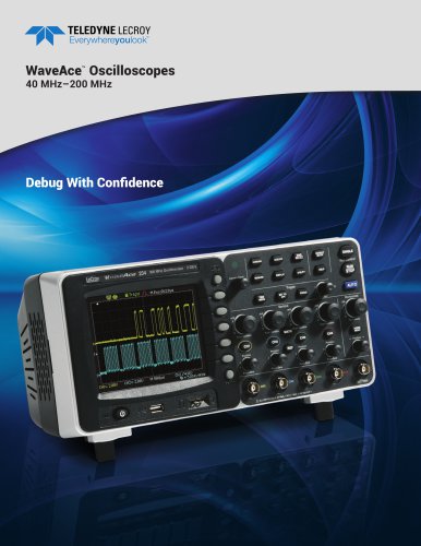 WaveAce 100 and 200 Oscilloscopes