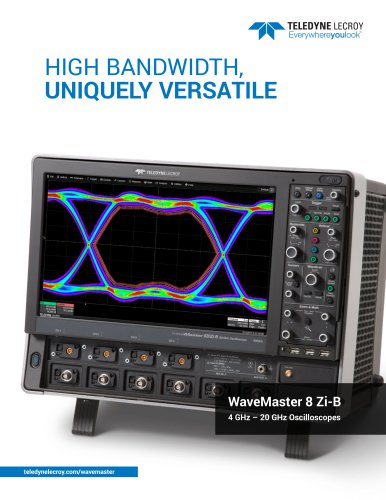 WaveMaster 8 Zi-B Oscilloscopes 4 GHz–30 GHz