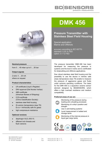 data sheet DMK456