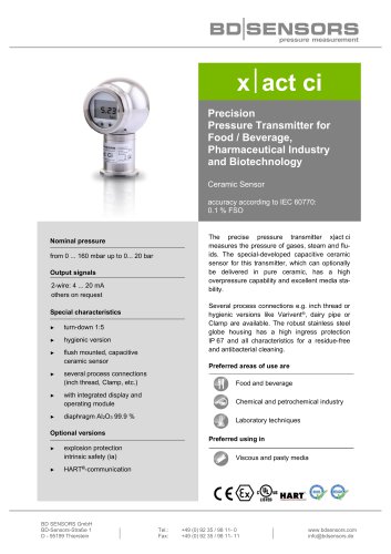 data sheet x|act ci