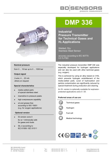 datasheet DMP 336