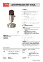 Pressure transmitter/Pressure switch PASCAL CS