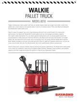 Model 8310 Walkie Pallet Truck Sell Sheet