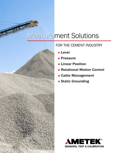 Measurement Solutions for the Cement Industry