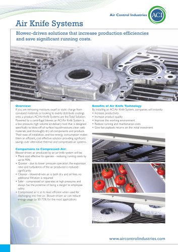 ACI Air Knife System Solutions