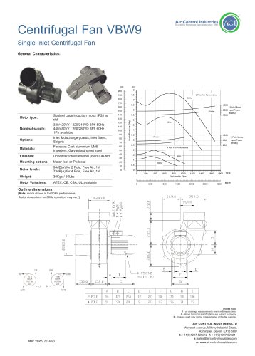 Centrifugal Fan VBW9