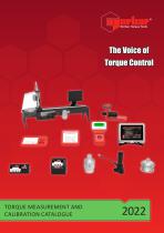 TORQUE MEASUREMENT AND CALIBRATION CATALOGUE 2022