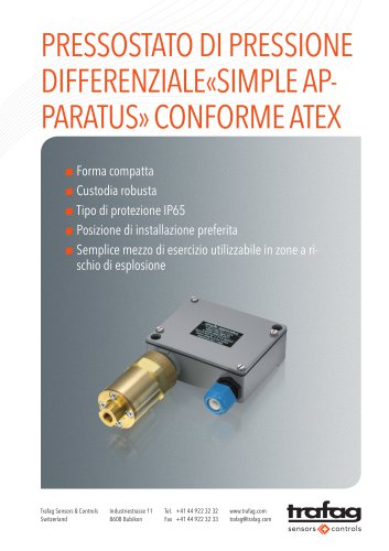 Flyer «Simple Apparatus» conformity to ATEX 924