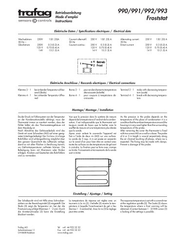 Instruction F/F...R 990/991/992/993